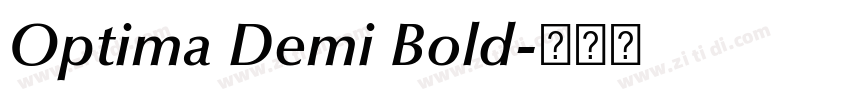Optima Demi Bold字体转换 Optima Demi Bold字体转换